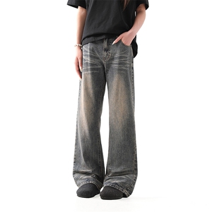 903-AK118-特60 【89】  S-XXL   深蓝复古牛仔裤  现货！2图片