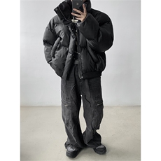 24年新款高级感品质短款皮棉衣立领加厚棉服外套Q9989-特p80，男装棉衣，星座508（原C305）