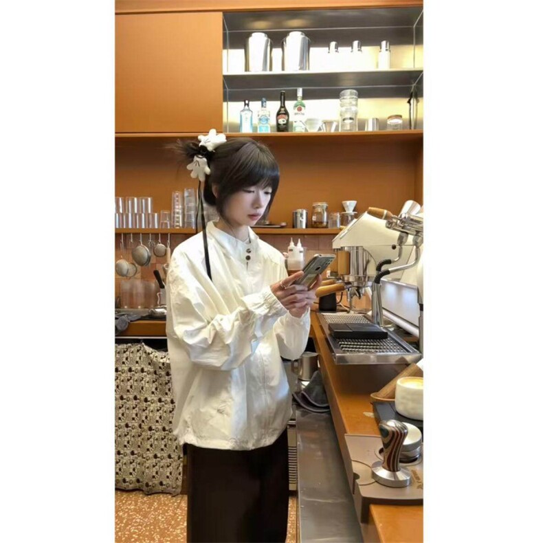 OclinG9四色哈灵顿立体裁剪下摆可调节尼龙防晒衣F25218批48,男装防晒衣,星座1004-6