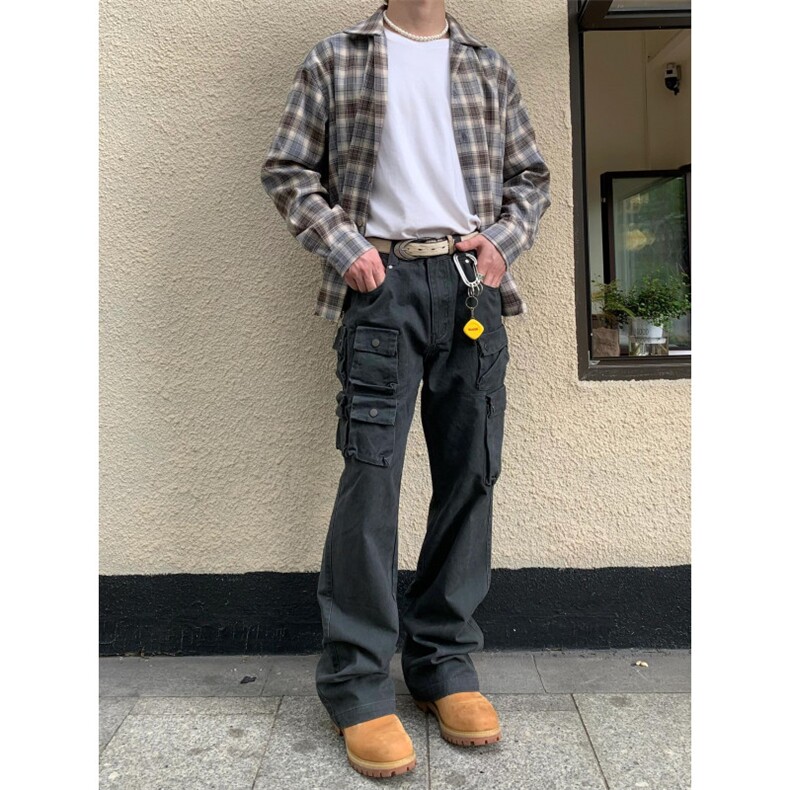 【有货】DH965CC-特P62多口袋工装裤男款美式高街直筒裤子,男装休闲裤,星座1007（原301D）