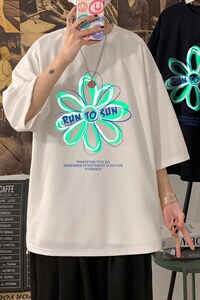 Q11170-P30 春夏季七分袖t恤男大码五分袖男短袖中袖图片