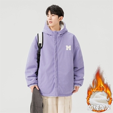 灯芯绒两面穿棉服男女羊羔毛棉衣外套冬季加厚棉袄M0811-P120，男装棉衣，星座308B-2