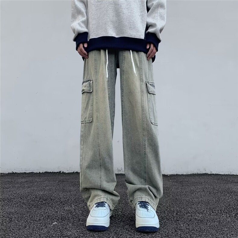 2024美式牛仔裤男款春季长裤潮B8200P46,男装牛仔裤,星座1116-2