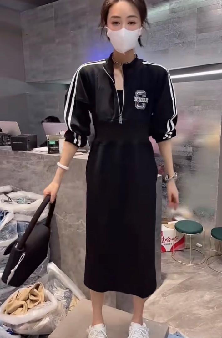 春季新款欧洲站洋气时尚连衣裙,女装连衣裙,L·H·X