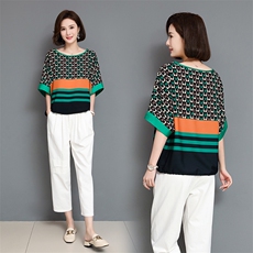 2022夏季新款时尚休闲套装宽松显瘦两件套，女装套装/套裙，深水步