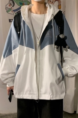 1港风冲锋衣休闲情侣大码中性男士日系外套宽松工装7108P50控88，男装夹克，星座226-2