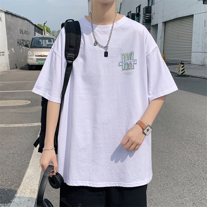 转化7%！数据好2021夏季新款男士短袖T恤百搭半袖体恤衫T2155P28,男装T恤,电商B220