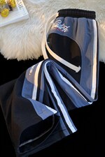 抖音品质秋装撞色休闲裤印花卫裤长裤D329-QM505-P55-控68，男装休闲裤，电商D329
