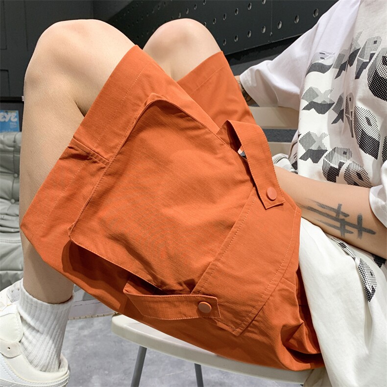 新款工装短裤男潮牌ins休闲裤宽松大码中裤五分裤D0615-P40,男装牛仔裤,星座308B-2
