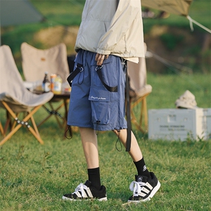 8XL-M特大码肌理感五分裤户外登山裤冲锋裤短裤男DK1502P49控68图片