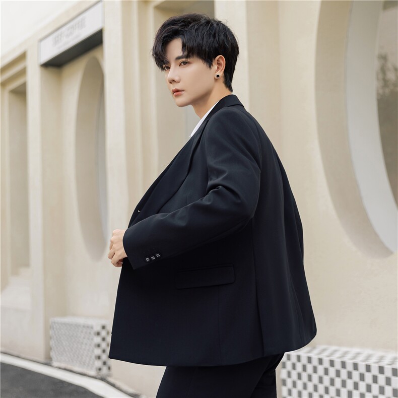 假两件双领西装外套男春秋高级感礼服休闲西服套装8671-P175控318,男装西服套装,电商A355（原A415）