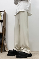 西装裤男裤子春夏款2025新品垂感直筒西裤高级感阔腿裤XK302-P50，男装西裤，电商A178