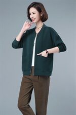 2021年秋季新款卫衣/绒衫长袖纯色开衫外套，女装卫衣/绒衫，简韵佳