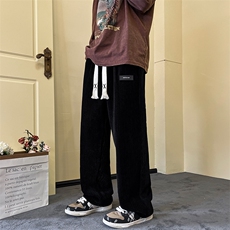 抖音品质440G雪尼尔休闲裤A014-DY2195常规P65控88加绒P70控98，男装卫衣，电商A014