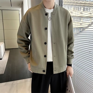 痞帅棒球服外套男春秋季高级感休闲工装夹克男士秋装上衣 JK011图片