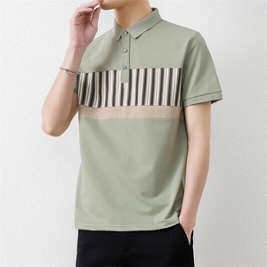 25037-特P35 夏季休闲时尚T恤男短袖打底衫休闲翻领短袖polo衫男图片
