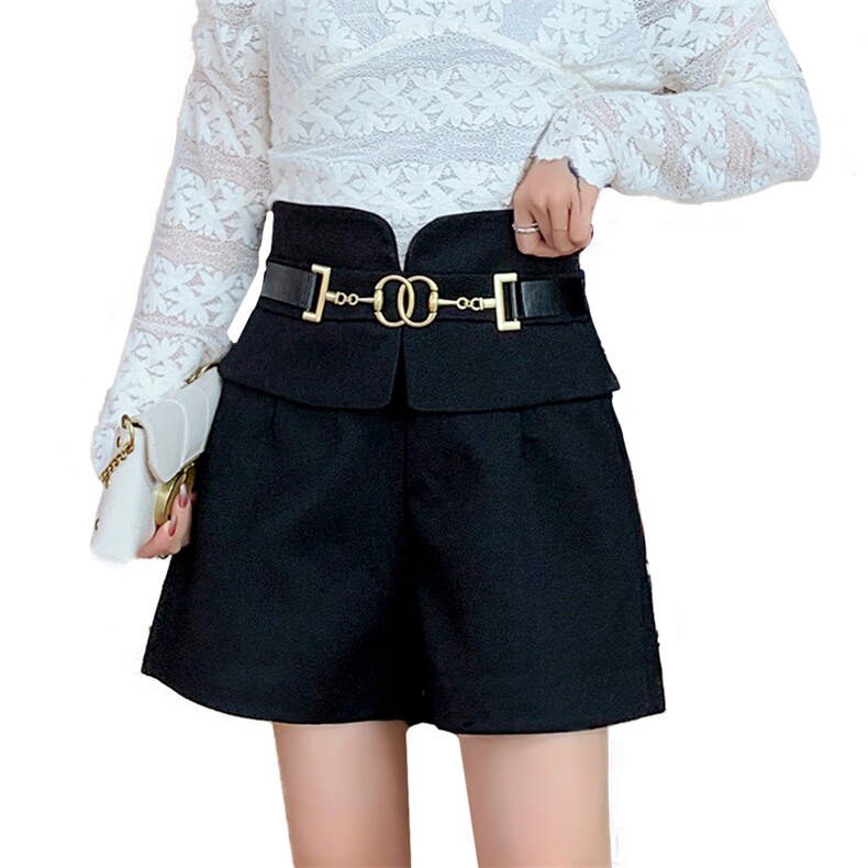 时尚新品优雅宽松显瘦舒适气质短裤2022年冬季，女装短裤/热裤，火爆靓佳人