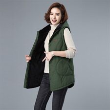 2020冬季居家室内保暖加棉加厚背心马夹3160款，女装马夹，秋牧寒烟