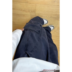 自拍图大胆上 cleanfit微喇工装裤美式水洗休闲裤长裤K3602-特P68图片