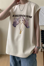 2025新款重磅高品质纯棉无袖坎肩背心手印花BX6149-特P18，男装背心/马甲，星座508（原C305）