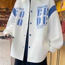 拼色衬衣外套男春秋2026新款衬衫式夹克宽松春季上衣服G78/P55，男装夹克，星座506