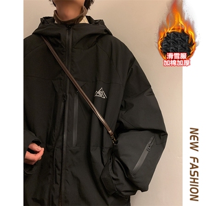 24冬潮牌时尚单板防风防水滑雪服男士加棉加厚保暖外套M77-P160图片