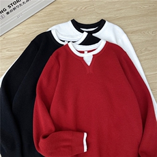 1506-1/MM9201/P59圆领潮牌男女同款毛衣时尚情侣百搭加厚毛衣，男装针织衫/毛衣，星座1506-1
