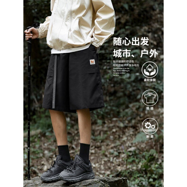 户外登山潮流设计感机能垂顺百搭刺绣五分裤 DK562特批2858图片