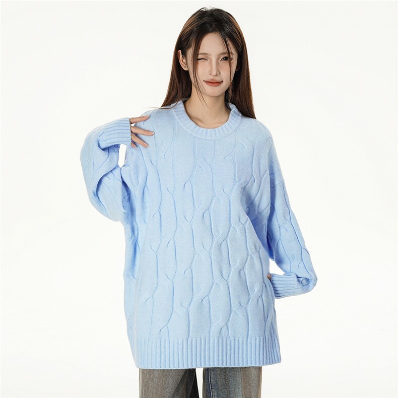 特批光板得物\唯品\抖音二开高品质绵羊绒花纹圆领毛衣M503P50,男装针织衫/毛衣,电商A247B