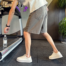 ND88-P55牛仔短裤男士美式高街复古潮流宽松百搭休闲五分裤男，男装牛仔裤，星座215（原电商B249）