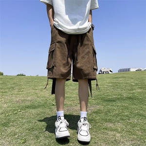 男春夏新款青少年时尚休闲裤纯棉工装短裤  P36图片