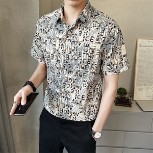 男士短袖衬衫夏季新款时尚百搭休闲衬衣薄款上衣C559-P68图片