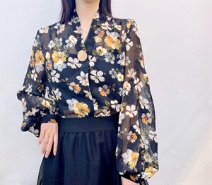 火爆锦花衬衫,女装衬衫,青橙愫