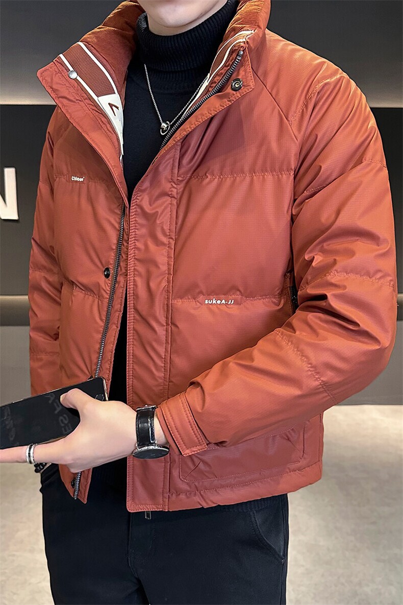 店主风时尚立领短款羽绒服男冬季保暖外套B328-2262-P165,男装羽绒服,电商B328
