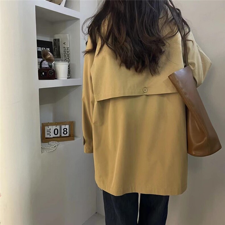 韩系风衣外套,女装风衣,炫女孩