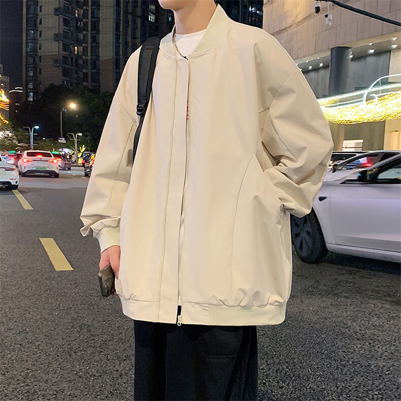 港风秋季新款外景飞行员夹克男宽松二开棒球服MYJ24-7860-特P53,男装夹克,星座717