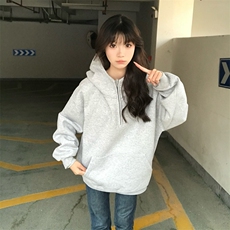 抖音得物高品质二开25秋冬美式重磅宽松纯色连帽拉链高领卫衣W65，男装卫衣，电商A486-1