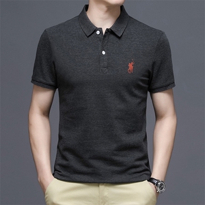 棉质中青年内搭翻领运动吸汗夏季新款休闲时尚百搭上衣服打底汗衫图片