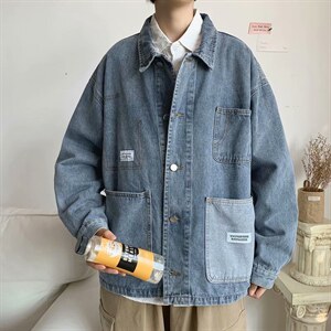 牛仔夹克男韩版潮流宽松百搭外套ins港风休闲秋季上衣服JK933-P60,男装夹克,星座1008-1