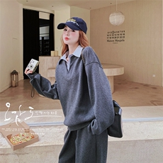 【新款】2C137-8281-P185-K298灰色卫衣套装，女装套装/套裙，2C137