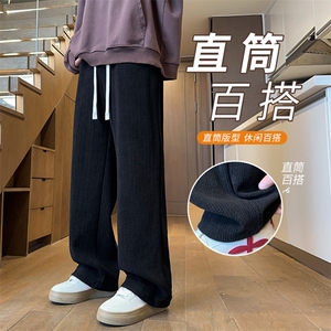 ！2025秋冬新款男士重磅麦穗休闲裤直筒百搭长裤WK2067特P35图片