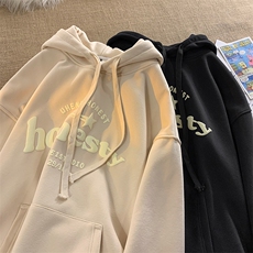 EQ181高品质发泡字母印花卫衣男潮牌春季情侣外套2024新款P58，男装卫衣，电商C306-1