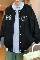 22秋新款宽松休闲oversize麂皮棒球外套B266-Y611-P70，女装短外套，星座B257-1