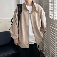 现货鹿皮绒立领夹克外套男绣花上衣A351-AJ2520-P105，男装夹克，电商A351