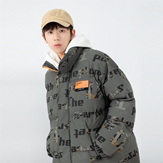 日系白墙2024冬新款立领面包服棉衣外套男MY003-P135控150，男装棉衣，星座914-3