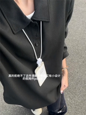 XZ809A/XS22/特P29控58华夫格假俩件亨利领长T卫衣打底衫，男装T恤，星座809A(原222-1)