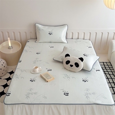 墨竹熊猫白-床席款