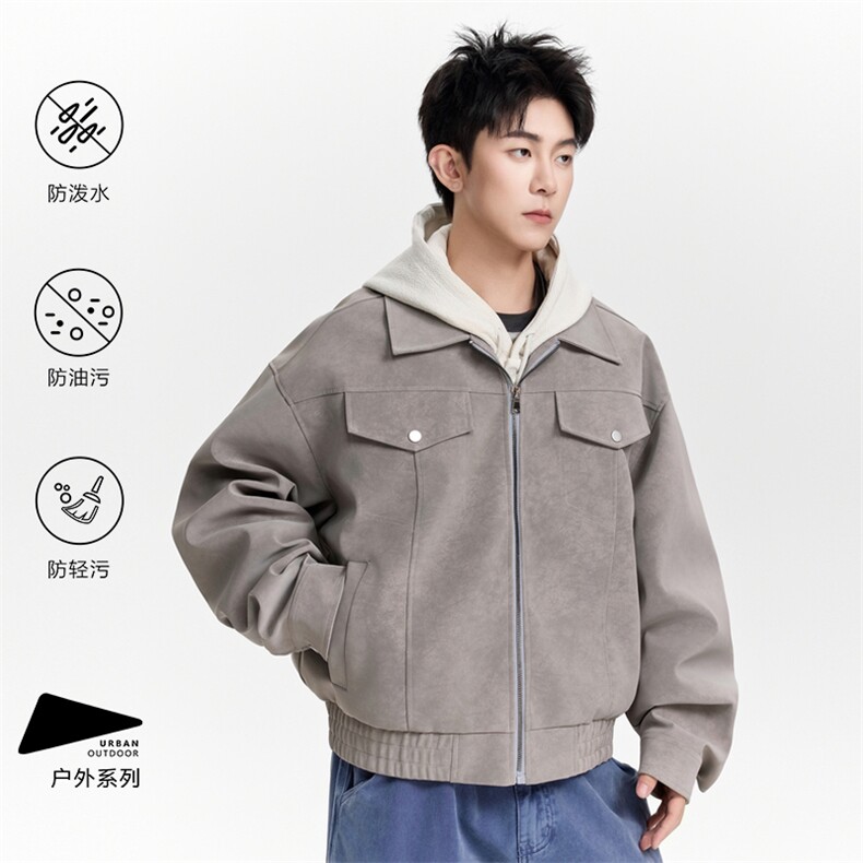 得物二开美式高街潮牌方格设计感夹克外套男2025秋季JK1234-P98,男装夹克,星座1103-3