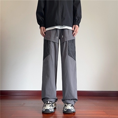 抖音品质春季眼口袋机能宽松冲锋裤B315-K24267-特p40控78，男装休闲裤，电商B315