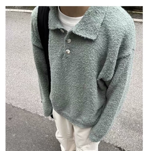 【005】秋冬季翻领polo衫毛衣女上衣刺绣针织衫 A079-M5228-P50图片
